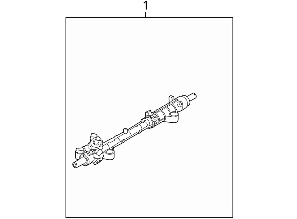 Lincoln MKZ 2010-2012 barra de engranajes de dirección y piñón Z4Q33 Foto 3 de 3