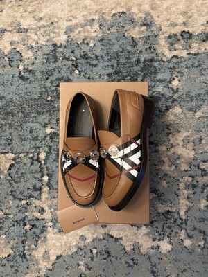 Burberry Broadbook Leather Loafer Size 37.5 7.5US Brand New Og All Retail $790+