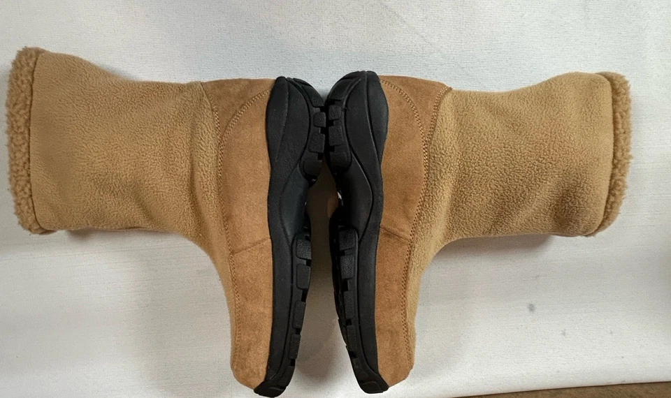 Botines Lands End para mujer talla 10 invierno Sherpa tostado Foto 3 de 4