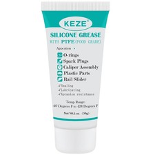 KEZE 92003 Silicone Grease with 1 oz, Sillicone PTFE