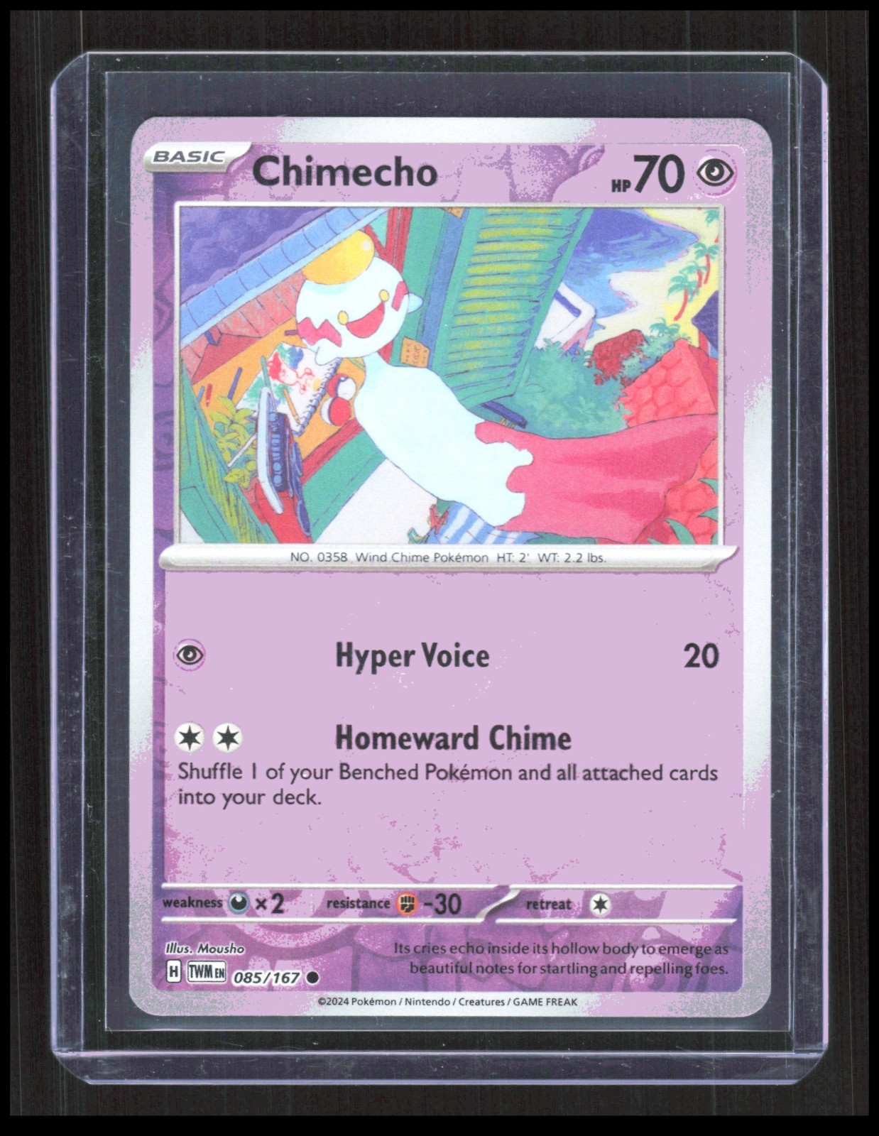 Chimecho 85/167 SV06: Twilight Masquerade Pokemon TCG Reverse Holo CB-2-4-C-5