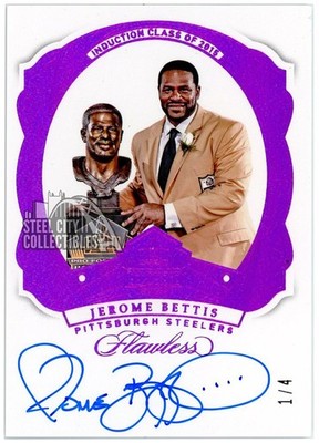 Jerome Bettis 2018 Panini Flawless Hall of Fame Auto #HOF-JB 1/4