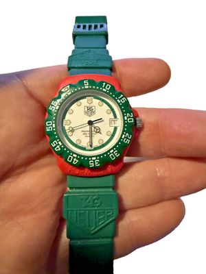 Tag Heuer Formula 1 RARE Green 384-513 35MM MINT Watch | eBay