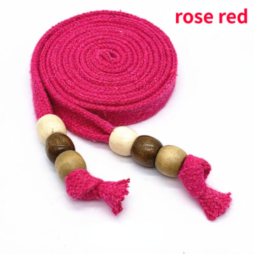 Wooden Beaded Cotton Drawstring Cord Replacement Rope for Hoodie Pants Rope Tape - Picture 21 of 42