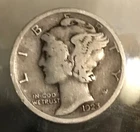 1923 Mercury Dime,  VG
