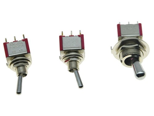 Guitar Fat Bat Toggle Switch DPDT 2 Way ON ON with 2 Mini Toggle Switches - Picture 4 of 4