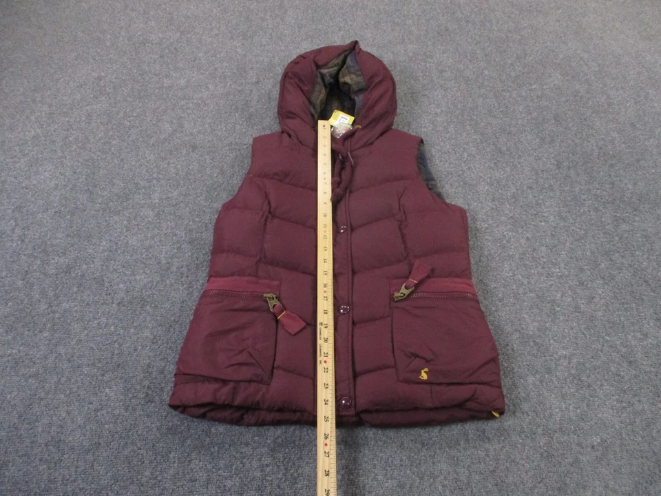 Tom Joule Vest Jacket Womens 8 Red Puffer Down Quilted Gilet Outdoors Hiking NEW - Image 3 of 4