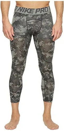 Nike Pro Hypercool - Men\u0026#039;s 3/4 Running Tights - Grey Size S US30 EU46  | eBay