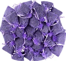Lavender Sachets (25 Pack) - Stop Clothes Damage - Lavendar Home Fragrance