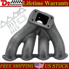 T3 T4 Cast Iron Top Mount Turbo Exhaust Manifold For 88-00 Honda Civic D15 D16