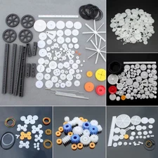 Plastic Gear Shaft RC Worm Set Motor Gearbox Robot Toy Model Parts Kit DIY Craft