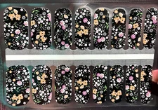 Color Nail Polish Strips, 16ct. Fall Floral  Read Description Below