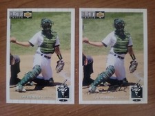 2 x 1994 Collector's Choice Silver Signature Parallel & Base Terry Steinbach 267