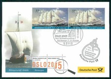 GERMAN POST EXHIBITION-COVER 2005 NORWAY OSLO NORWEX SHIPS VIKING SHIP m3261