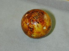 Large Antique Salt Glazed Bennington Marble 1 3/8"