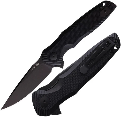 Spartan Blades POROS Folding Knife 3.75 TiNi Coated 154CM Steel Blade G10 Handle