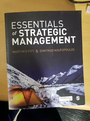 Essentials of Strategic Management by Pitt, Martyn R Book The Fast Free Shipping