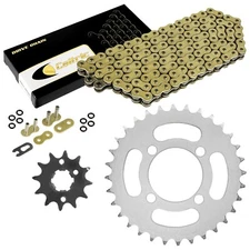 O-Ring Drive Chain & Sprockets Kit fits Yamaha Breeze 125 YFA1 1989-2004 Gold