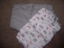 chick Pea swaddle muslim blankets lot