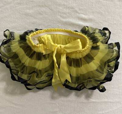 Black & Yellow Bumblebee tie on Tutu by Little wishes (Hobby Lobby) 12+ Months