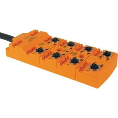 Ifm Ebc024 Sensor Wiring Block,8 Pin,Receptacle