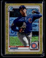 2020 Bowman Chrome Prospects Gold Shimmer Refractors #BCP49 Brailyn Marquez /50