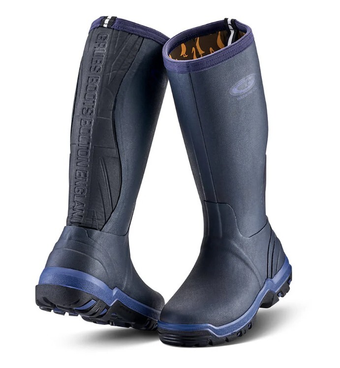 Grubs Rainline Lightweight Rubber Stretch Wellington Boot Welly