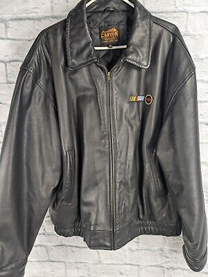 Canyon Outback men's XXL Leather lined jacket black zip Canyon Outback men's XXL Leather lined jacket black zip