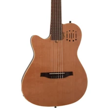 Godin Multiac Encore Left-Handed Thinline A/E Classical Guitar, Solid Cedar Top