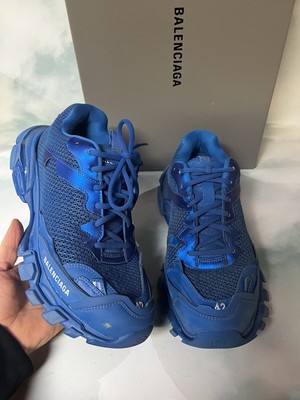 balenciaga track dark blue