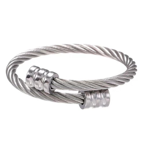 Men's Silver Gold Black Cuff Bracelet Punk Biker Stainless Steel Jewelry Gift - Picture 4 of 12