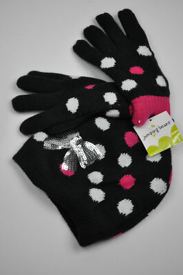 Girls Jumping Bean 2 Piece Hat & Glove or Mitten Set MSRP $26 4 Styles Pick One