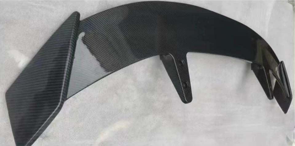 52'' Rear Fiber Look B Spoiler Wing Universal ABS For Toyota Yaris Hatchback 5DR — 第 3/4 张图片