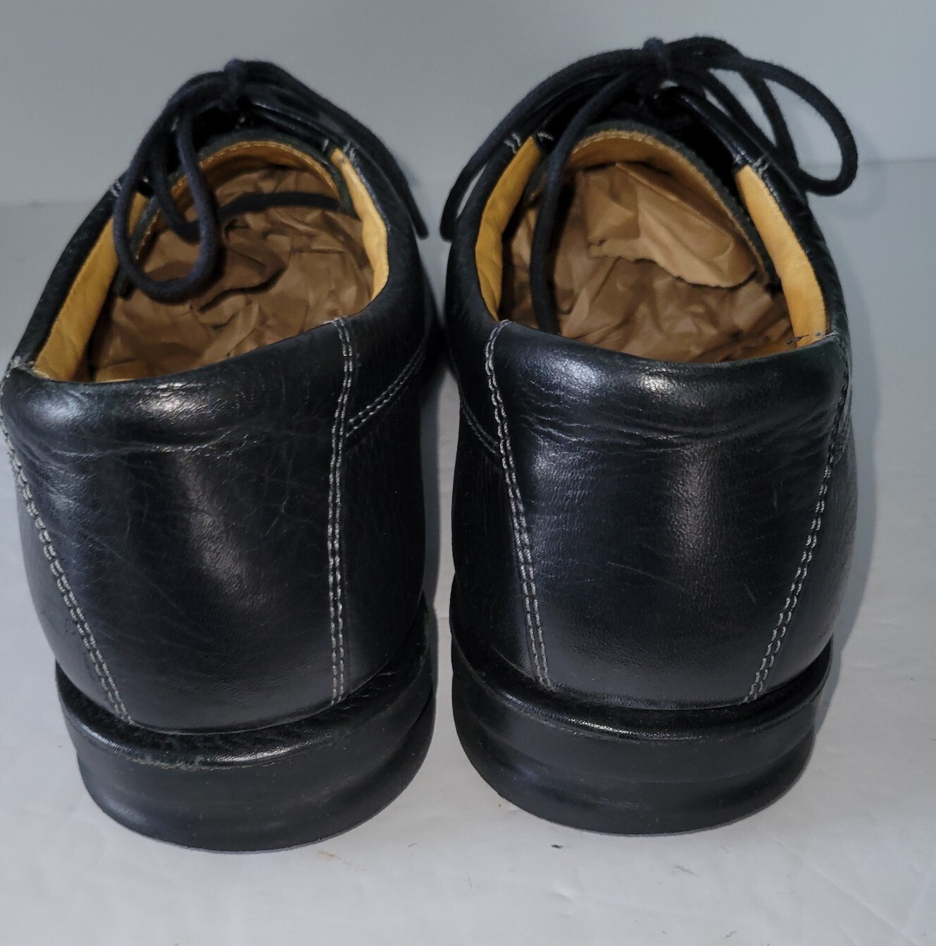 SAOLA SANDRO nera in pelle stringata punta divisa comfort Oxford 10 5