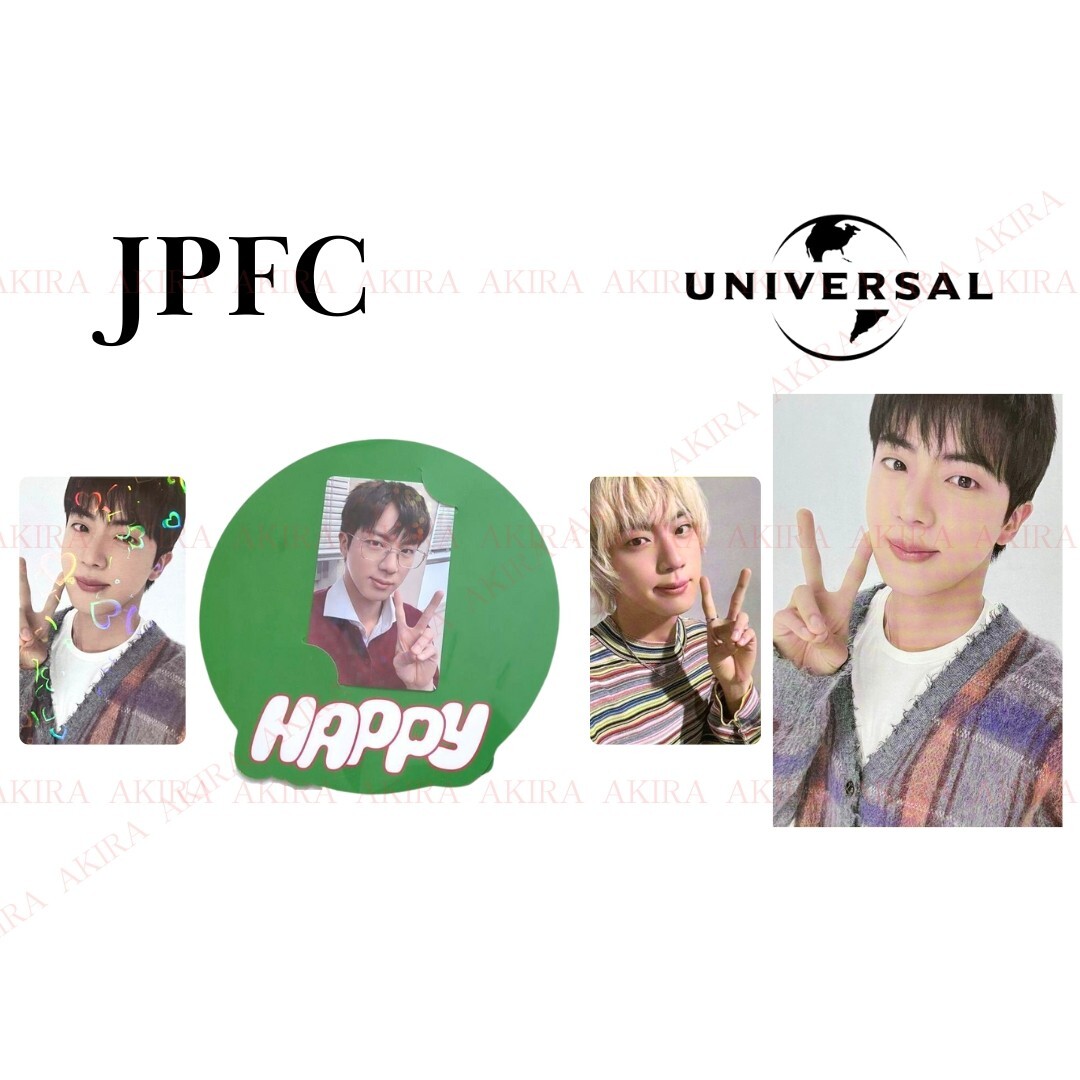 JIN SOLO ALBUM HAPPY JAPAN POB PHOTO CARD POST CARD JPFC JIN SOLO ALBUM HAPPY JAPAN POB PHOTO CARD POST CARD JPFC