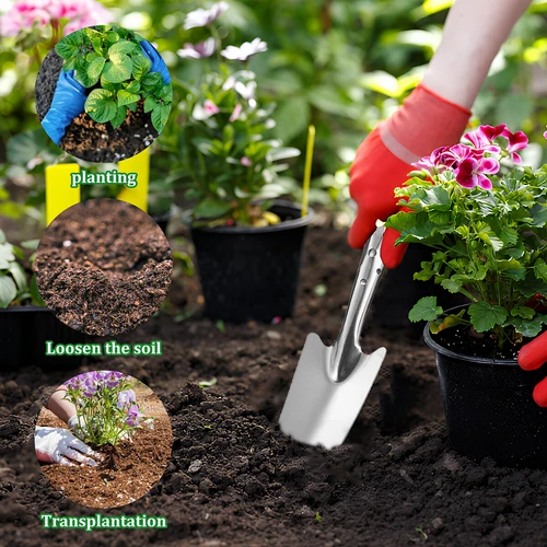 Paquete de 6 juegos de tamices de suelo para jardinería tamiz de suciedad tamiz de compost con mango guante - Imagen 15 de 17