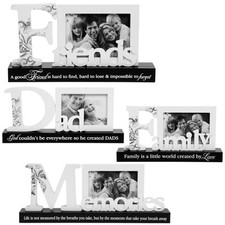 PICTURE PHOTO FRAME PLAQUE MESSAGE GIFT SET MEMORY MANTEL PIECE DECORATION NEW
