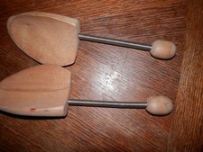 Vintage Pair of Wooden Shoe Mold Stretchers Marked Klupgens