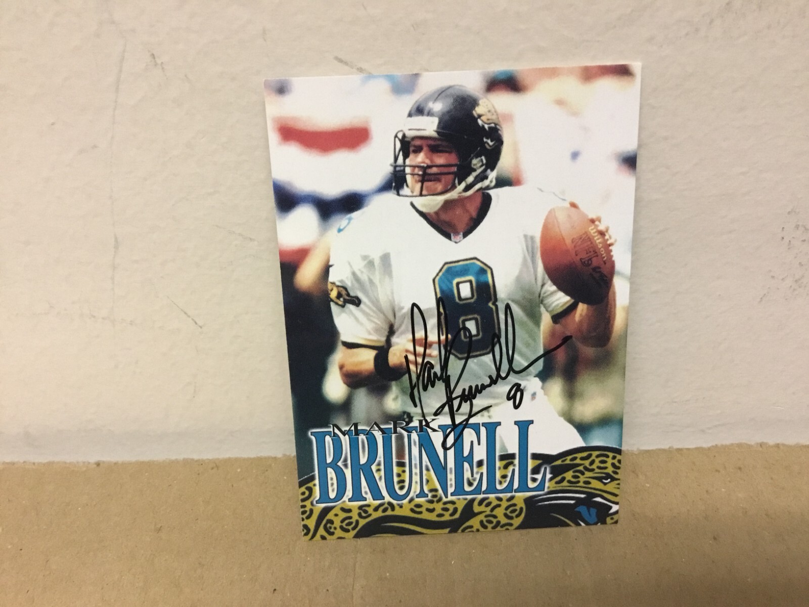 Mark Brunell (A) Autographed Card - Football - Personal Religious Card - Redskin
