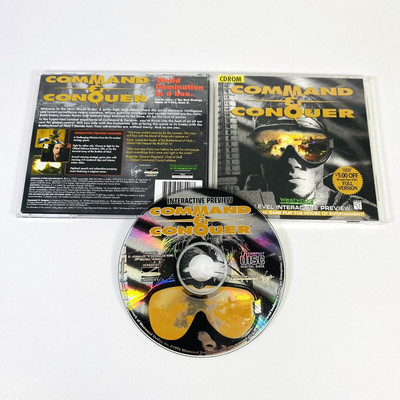 Command & Conquer: 6 Level Interactive Preview (PC CD-ROM 1997) Win 95+ RTS Rare