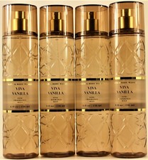 QTY 4 - Bath  Body Works VIVA VANILLA Fine Fragrance Body Mist Spray 8Oz