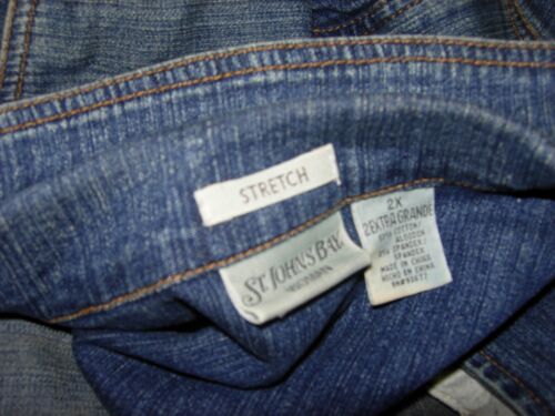 St. Johns Bay Jeansjacke Classic Fit Jeansjacke Waschung Stretch Damen 2XL EUC - Bild 3 von 4