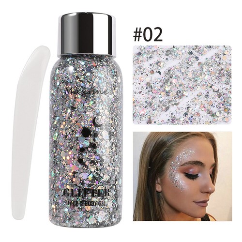 Face Makeup Festival Beauty Highlighter Cream Glitter Body Gel Long Last ~ - Picture 17 of 33