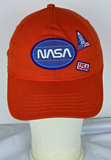 NASA Orange Adjustable Cap Aldrin Family Foundation Size Youth OSFM