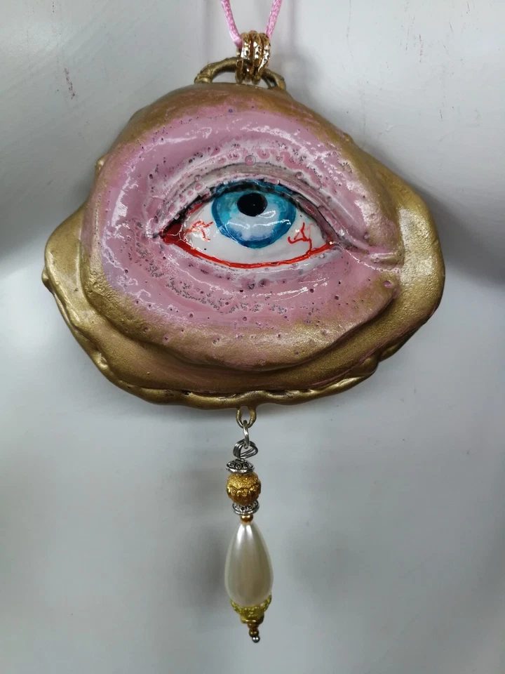 Collar colgante amuleto ojo mágico talismán atracción fortuna dinero riqueza Foto 3 de 4