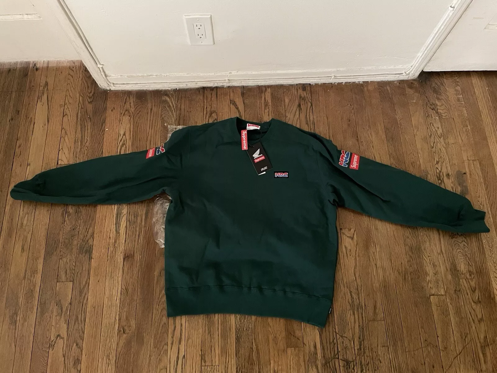 Col rond vert extra large Supreme Honda Fox Racing taille : L