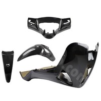 Verkleidungskit TNT 4-Teilig Schwarz Metallic FüR Piaggio Liberty RST 50/125Ccm
