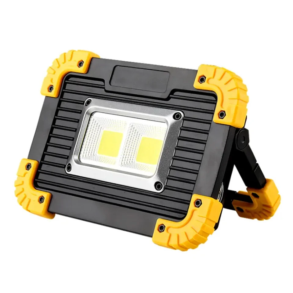 COB LED Rechargeable Work Light Portable Emergency Floodlight Camp Flashlight - Image 3 of 4