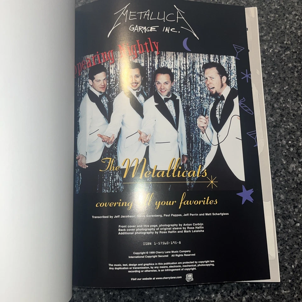 Metallica, Garage Inc., Guitar Tab, Songbook, 1999 - Image 4 of 4