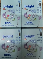 4 BOXES OF LED Fairy Light String Light 16+ Feet each W/REMOTE multiple colors